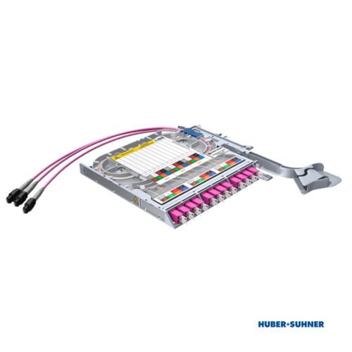 85088659 - HUBER+SUHNER Transition Tray 12x LC-Duplex to 3x MTP Base-8NP PC OM4