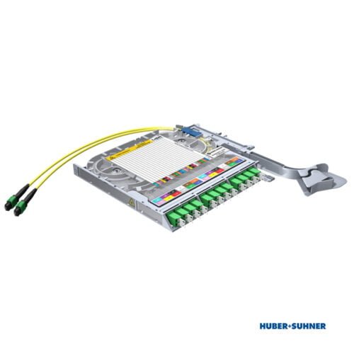 85088660 - HUBER+SUHNER Transition Tray 12x LC-Duplex to 2x MTP Base-12P APC OS2