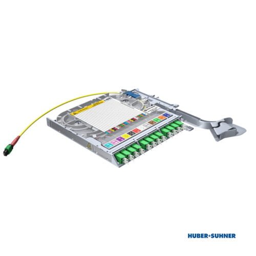 85088663 - HUBER+SUHNER Transition Tray 12x LC-Duplex to 1x MTP Base-24P APC OS2