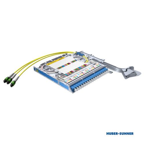 85092876 - HUBER+SUHNER Transition Tray 12x LC-Duplex to 3x MTP Base-12P UPC OS2