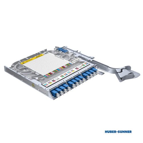 85099647 - HUBER+SUHNER Splice Tray 12x LC-Duplex OS2 UPC TIA