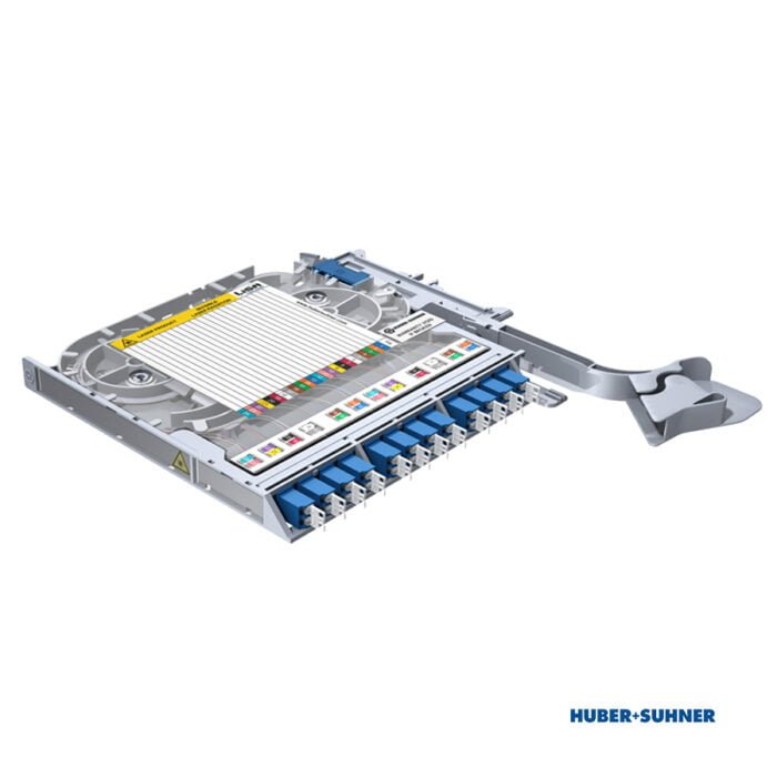 85099647 - HUBER+SUHNER Splice Tray 12x LC-Duplex OS2 UPC TIA
