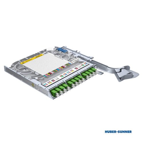 85101367 - HUBER+SUHNER Splice Tray 12x LC-Duplex OS2 APC TIA