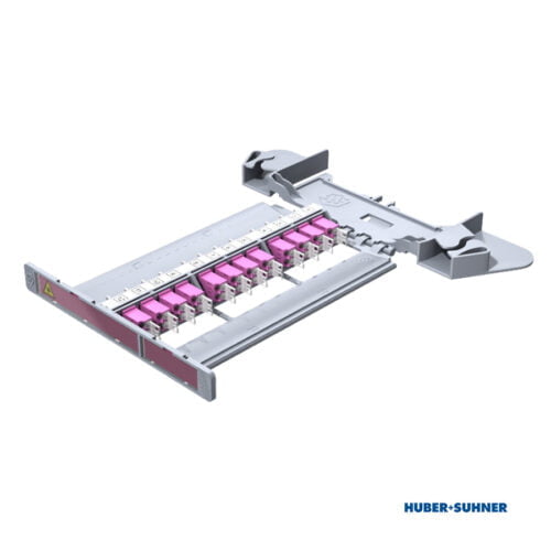 85103004 - HUBER+SUHNER Patching Tray 12x LC-Duplex Multi Mode OM4