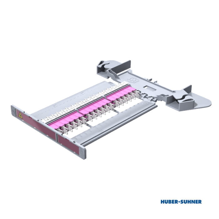85103008 - HUBER+SUHNER Patching Tray 18x LC-Duplex Multi Mode OM4