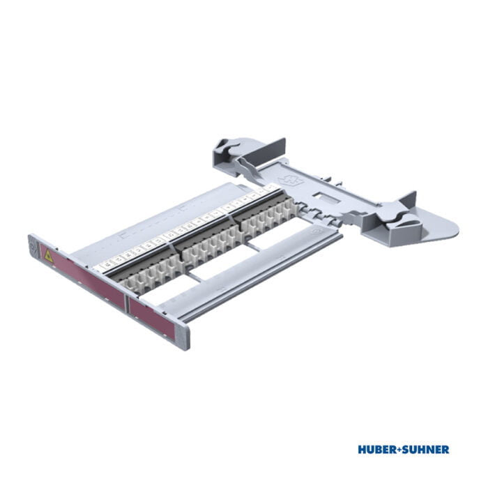 85103009 - HUBER+SUHNER Patching Tray 18x MTP Black