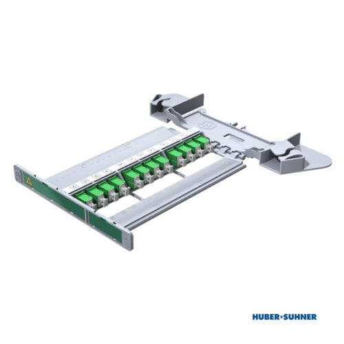 85105343 - HUBER+SUHNER Patching Tray 12x SC Simplex APC Single Mode