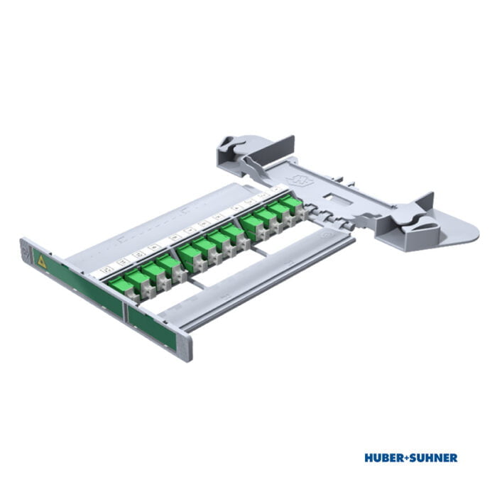 85105343 - HUBER+SUHNER Patching Tray 12x SC Simplex APC Single Mode
