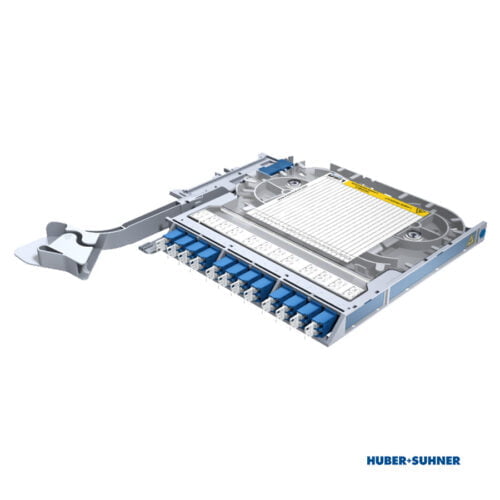 85108917 - HUBER+SUHNER Splice Tray 12x LC-Duplex OS2 UPC No Code