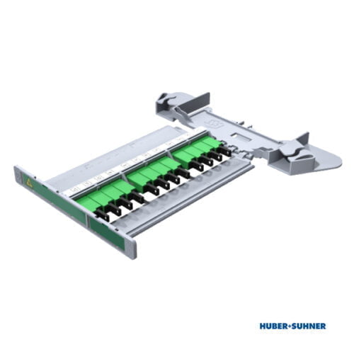 85110782 - HUBER+SUHNER Patching Tray 12x LSH Simplex APC Single Mode