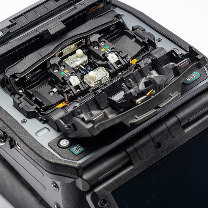 Fujikura 90S+ Splicer Covers Open