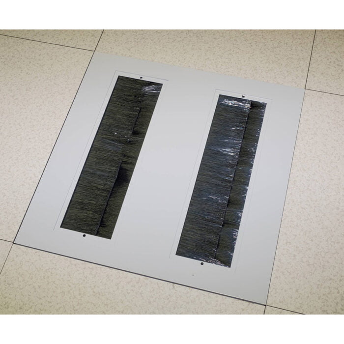 RackSEAL Double Opening Brush Floor Tile Installed
