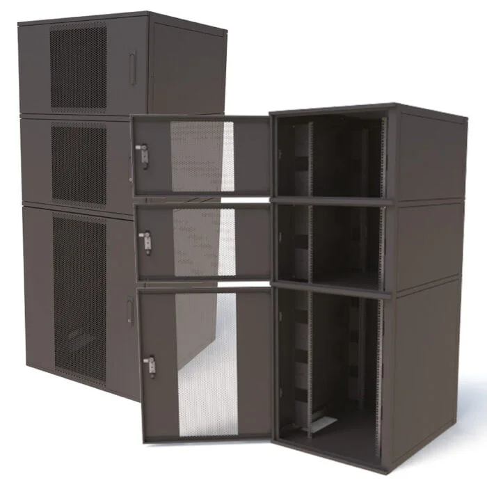 EDP 800mm wide 3 Compartment Co-Lo Rack