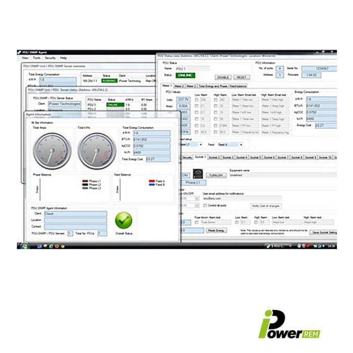 EDP iPower REM PDU Agent Screenshot
