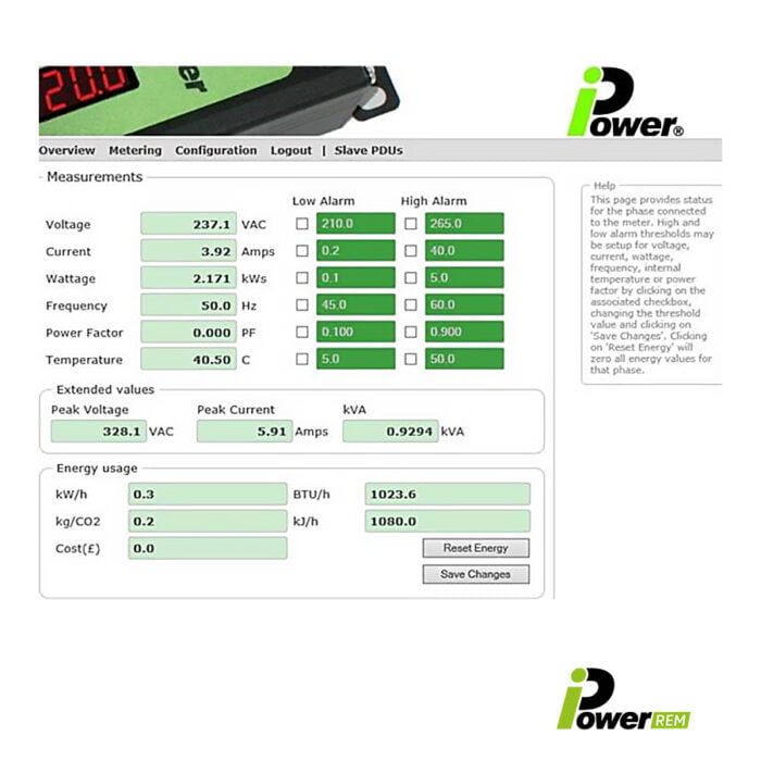 EDP iPower REM Browser Screenshot