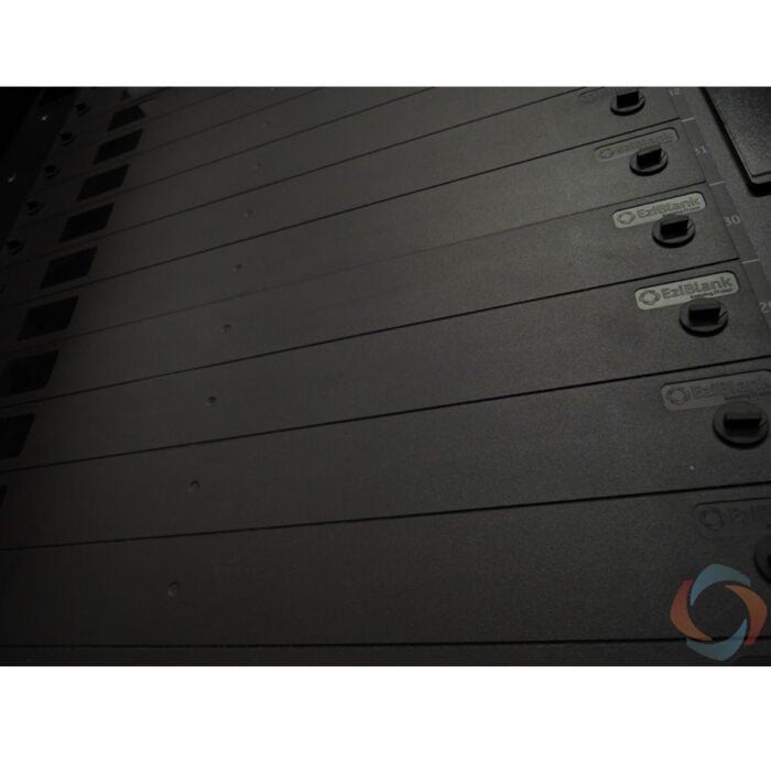 Universal clip EziBlank blanking panels installed