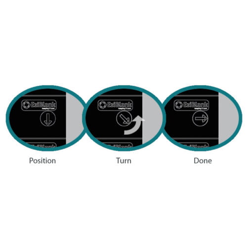 How EziBlank universal clips lock