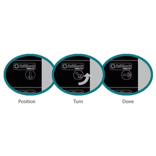 How EziBlank universal clips lock