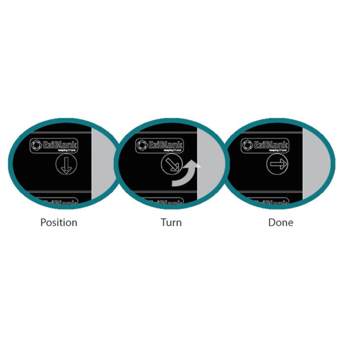 How EziBlank universal clips lock