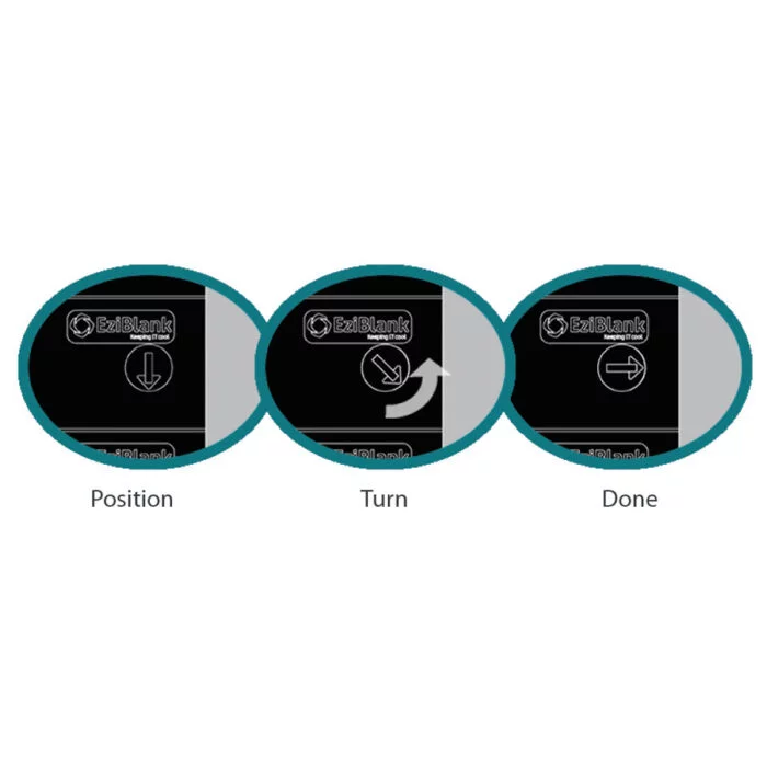 How EziBlank universal clips lock
