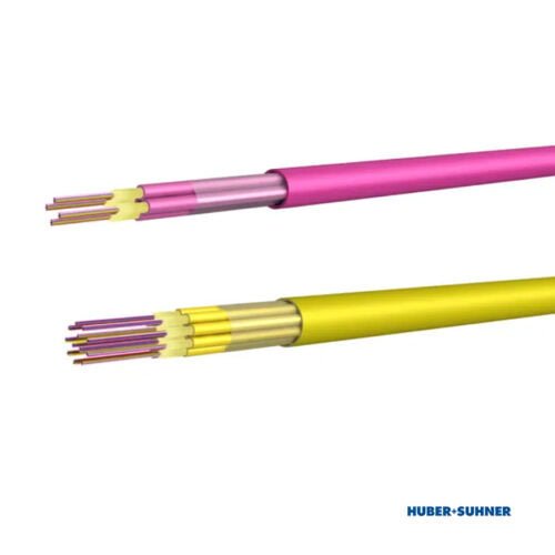 HUBER+SUHNER Base12 OS2 OM4 Multi-Fibre Breakout Cable