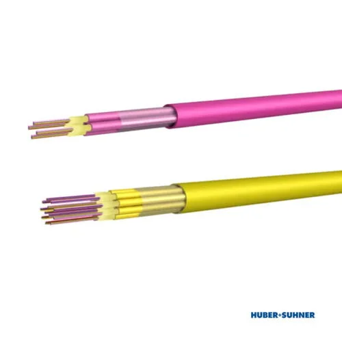 HUBER+SUHNER Base12 OS2 OM4 Multi-Fibre Breakout Cable