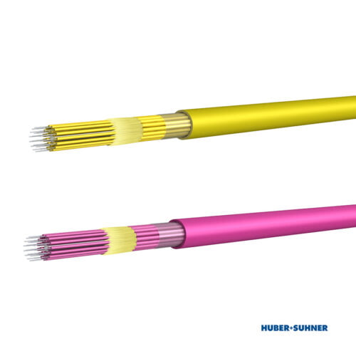 HUBER+SUHNER Optipack Base24 OS2 OM4 Multi-Fibre Breakout Cable