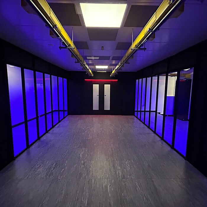 Hot Aisle Containment with LED Lighting