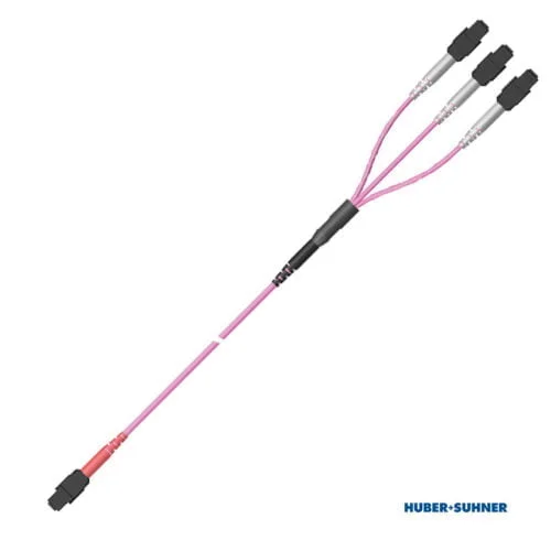 HUBER+SUHNER 1x Base-24 to 3x Base-8 MTP Conversion Harness