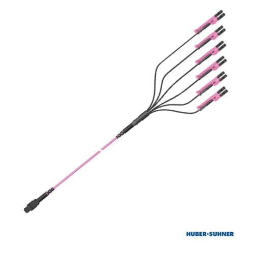 HUBER+SUHNER Base-12 MTP-LC-Duplex Transition Harness