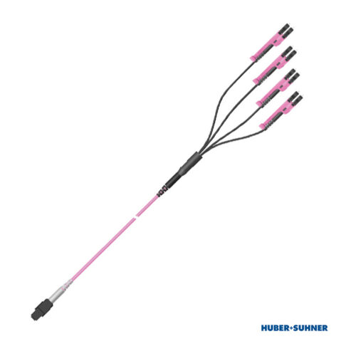 HUBER+SUHNER Base8 MTP to LC-Duplex Transition Harness