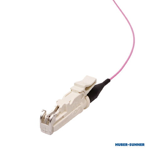 HUBER+SUHNER E2000 BTW OM4 Multimode Pigtails