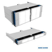 HUBER+SUHNER IANOS Standard 1U and 4U Chassis