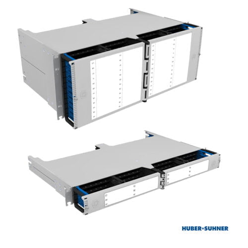 HUBER+SUHNER IANOS Standard 1U and 4U Chassis