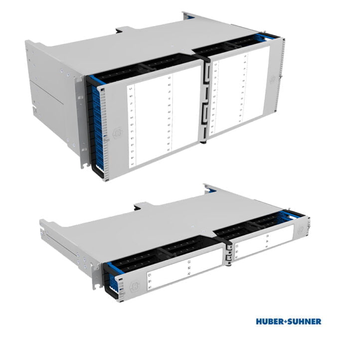 HUBER+SUHNER IANOS Standard 1U and 4U Chassis