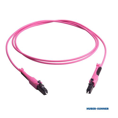 HUBER+SUHNER LC-HD Simplex Multimode OM4 Patch Cords