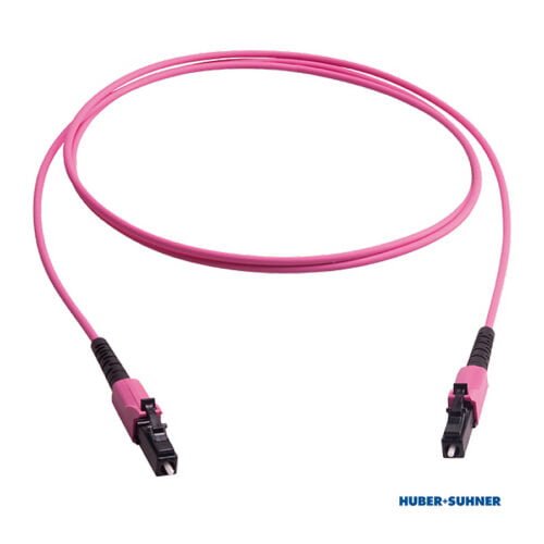 HUBER+SUHNER Multimode OM4 LC Push-Pull Simplex Patch Cords