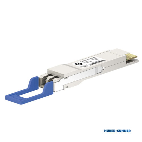 HUBER+SUHNER QSFP-DD 400G FR4 Duplex Transceiver