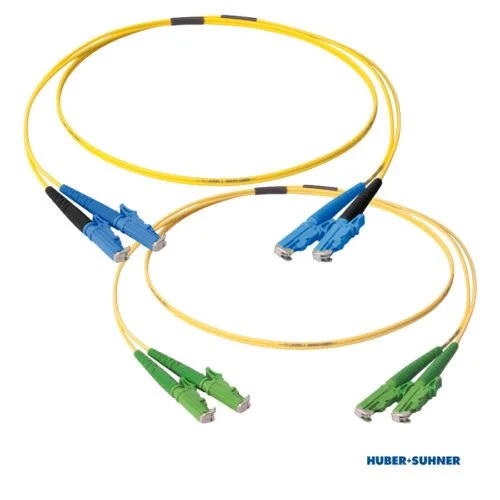 HUBER+SUHNER Singlemode UPC APC E2000 (LSH) Duplex Patch Cords