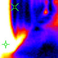 Thermal Image of Triad Floor Grilles Installed